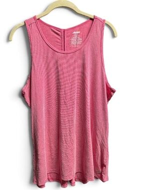 Avia Red Racerback Workout Tank L 12-14 Open Back Athletic Activewear